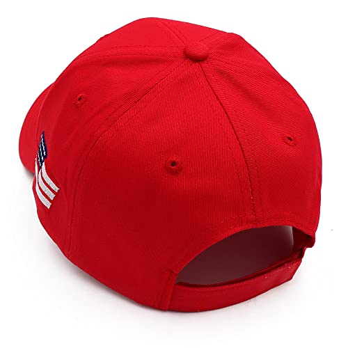 Trump 2024 MAGA Hat: Embroidered Red Baseball Cap