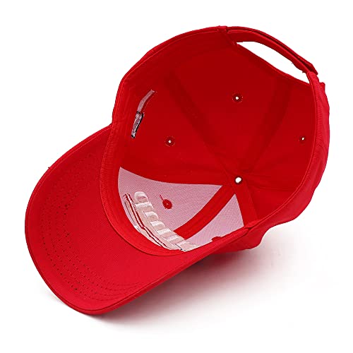 Trump 2024 MAGA Hat: Embroidered Red Baseball Cap