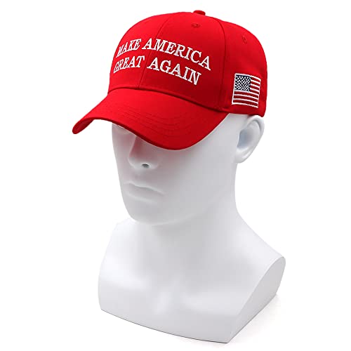 Trump 2024 MAGA Hat: Embroidered Red Baseball Cap