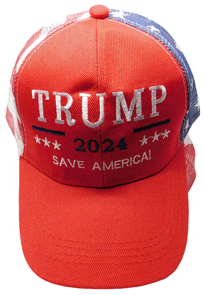 Trump 2024: Red Mesh Trucker Cap Hat