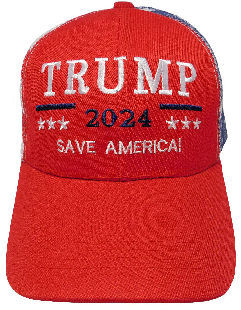 Trump 2024: Red Mesh Trucker Cap Hat