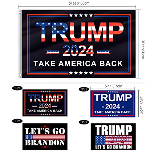 Trump 2024 Flag Kit with Stickers