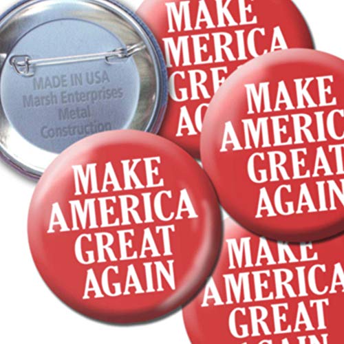 Trump 2024 Pins: Red Make America Great Buttons