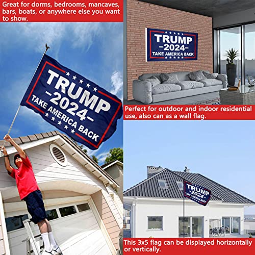 Trump 2024 Double Sided Flag - Heavy Duty
