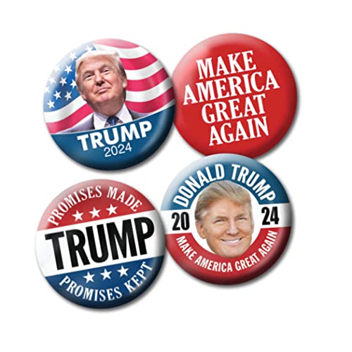25 Assorted Designs Trump 2024 Buttons - 2.25