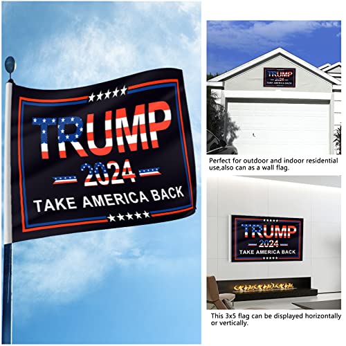 Trump 2024 Flag Kit with Stickers