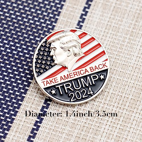 Trump 2024 Enamel Lapel Pin - Take America Back