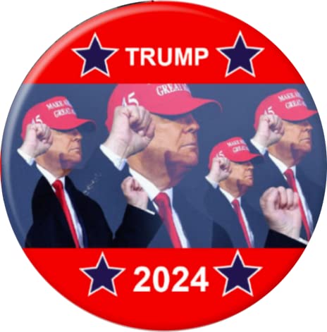 Trump 2024 3-Pack Button Set (2.25 inches)