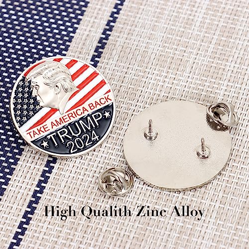 Trump 2024 Enamel Lapel Pin - Take America Back