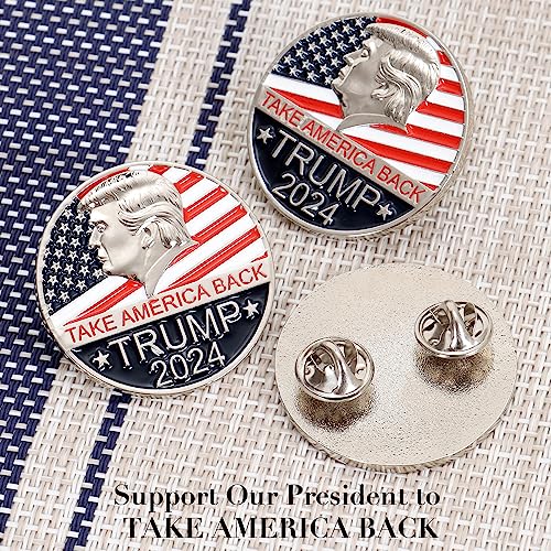 Trump 2024 Enamel Lapel Pin - Take America Back