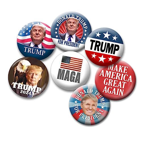 Show Your Support with Trump 2024 Button Pack!