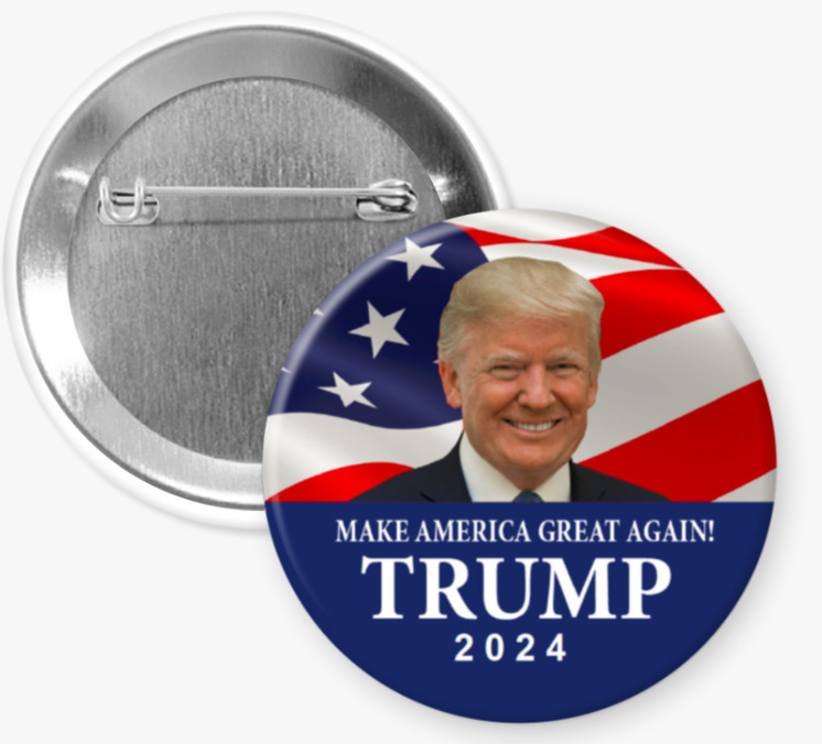Wholesale Lot: Trump 2024 Buttons - Bestseller!