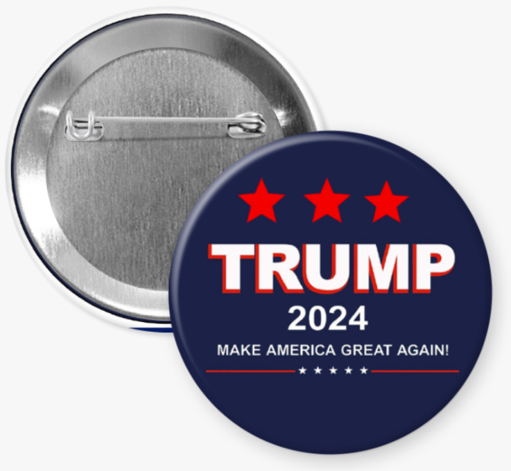 8-Pack Trump 2024 Buttons - SAVE AMERICA Pins
