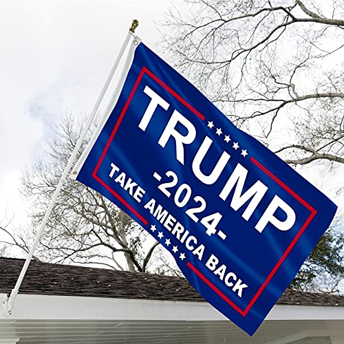 Double-Sided Trump 2024 Flag for Patriotism
