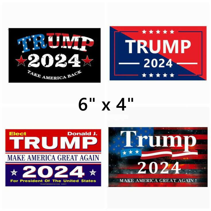 10PCS Trump 2024 Bumper Sticker Set: Take America Back
