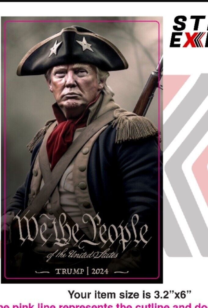 Trump 2024 MAGA Stickers: We the People