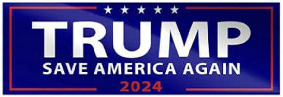 6PCS Trump 2024 Bumper Stickers: Take America Back