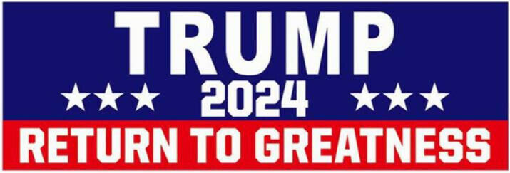 6PCS Trump 2024 Bumper Stickers: Take America Back