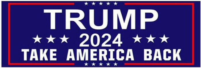 6PCS Trump 2024 Bumper Stickers: Take America Back