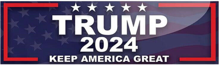 6PCS Trump 2024 Bumper Stickers: Take America Back