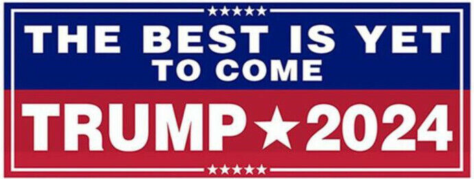 6PCS Trump 2024 Bumper Stickers: Take America Back