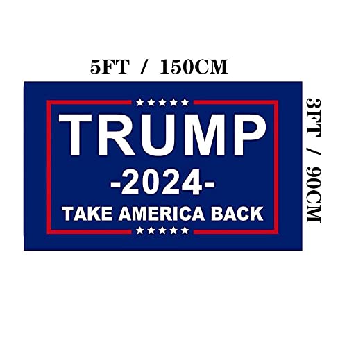 TAB Trump 2024 Double Sided Flag 3x5