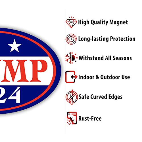 Trump 2024 Magnetic Bumper Stickers - Political Decals