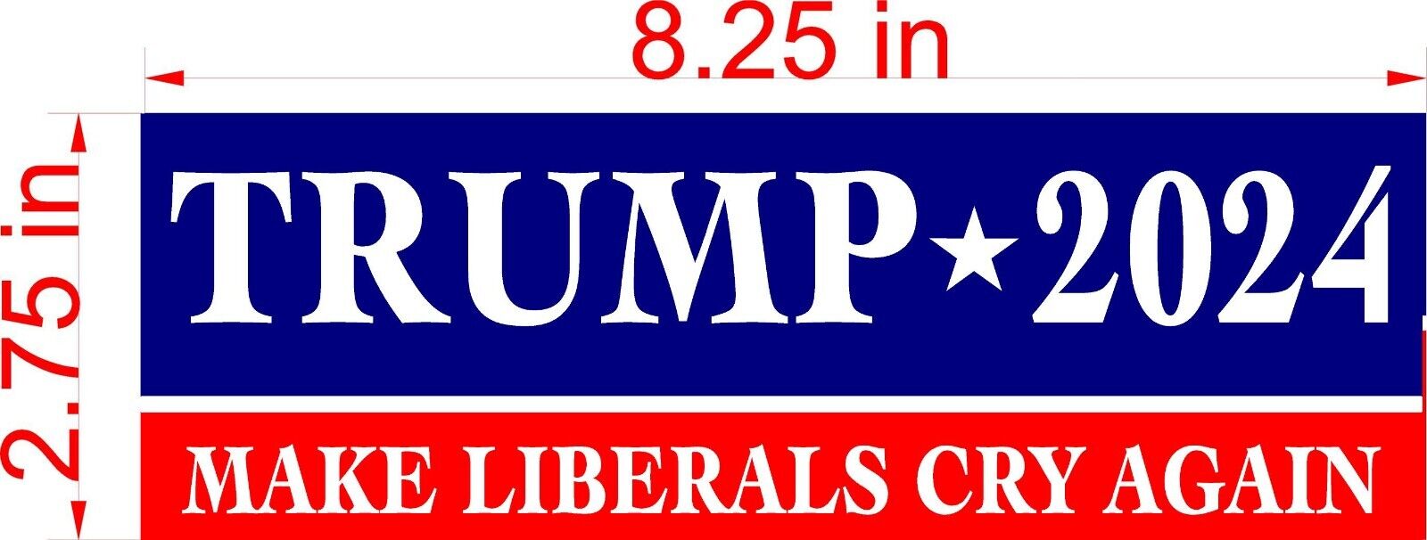 Trump 2024: Set of 3 Cry Again Magnets