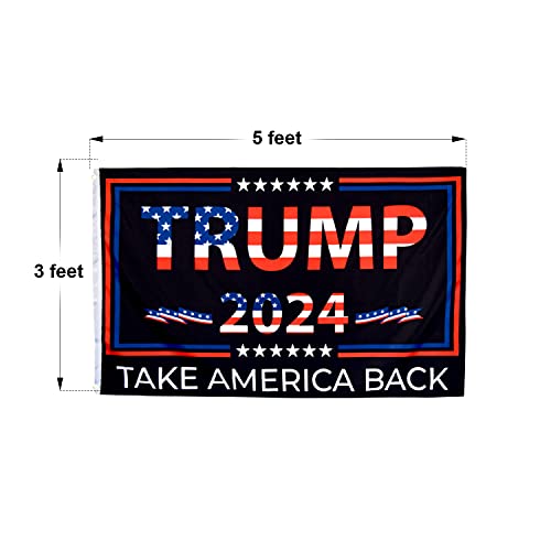 Trump 2024 Flag - Take America Back - 3x5ft