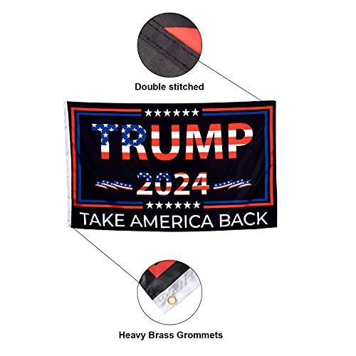 Trump 2024 Flag - Take America Back - 3x5ft