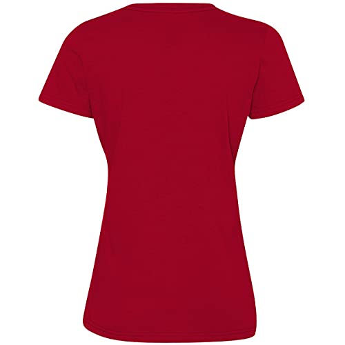 Trump 2024 Flag Women's V-Neck T-Shirt Medium Red