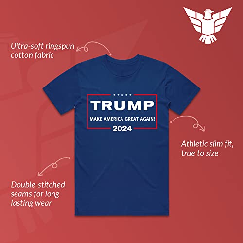 Trump 2024 MAGA Shirt, X-Large, Navy