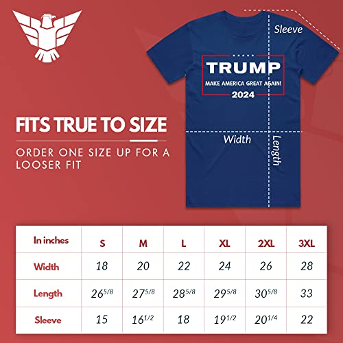 Trump 2024 MAGA Shirt, X-Large, Navy