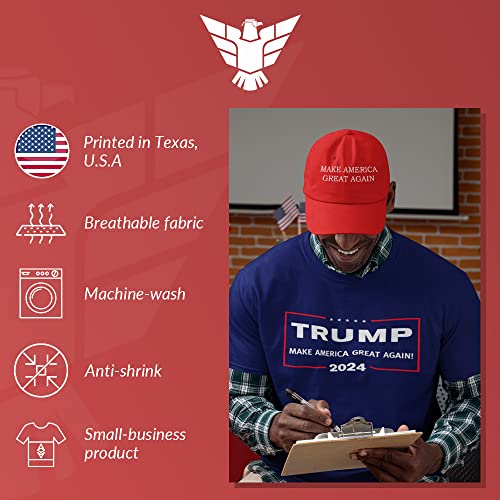 Trump 2024 MAGA Shirt, X-Large, Navy