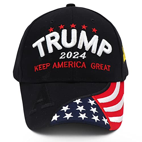 Trump 2024 MAGA Hat: America's Greatness Embroidered Cap