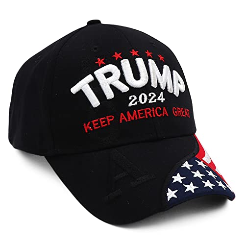 Trump 2024 MAGA Hat: America's Greatness Embroidered Cap