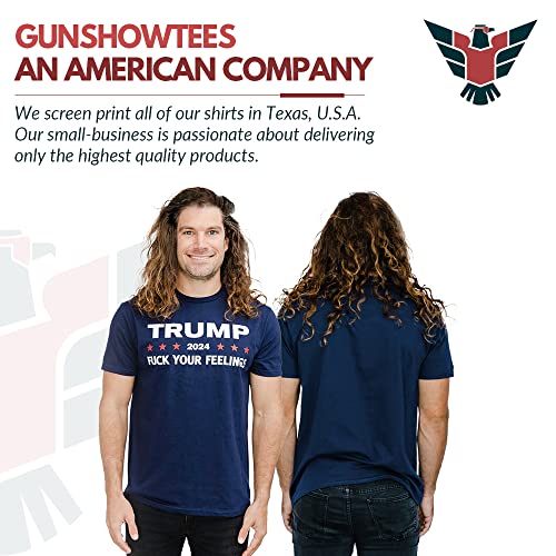 Trump 2024 Funny MAGA T-Shirt, Large, Navy