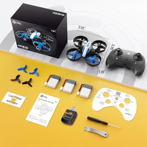 Blue Mini Drone with 3 Batteries - Beginners Welcome!