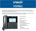 Vtech ErisTerminal VSP861 Touchscreen VOIP Phone