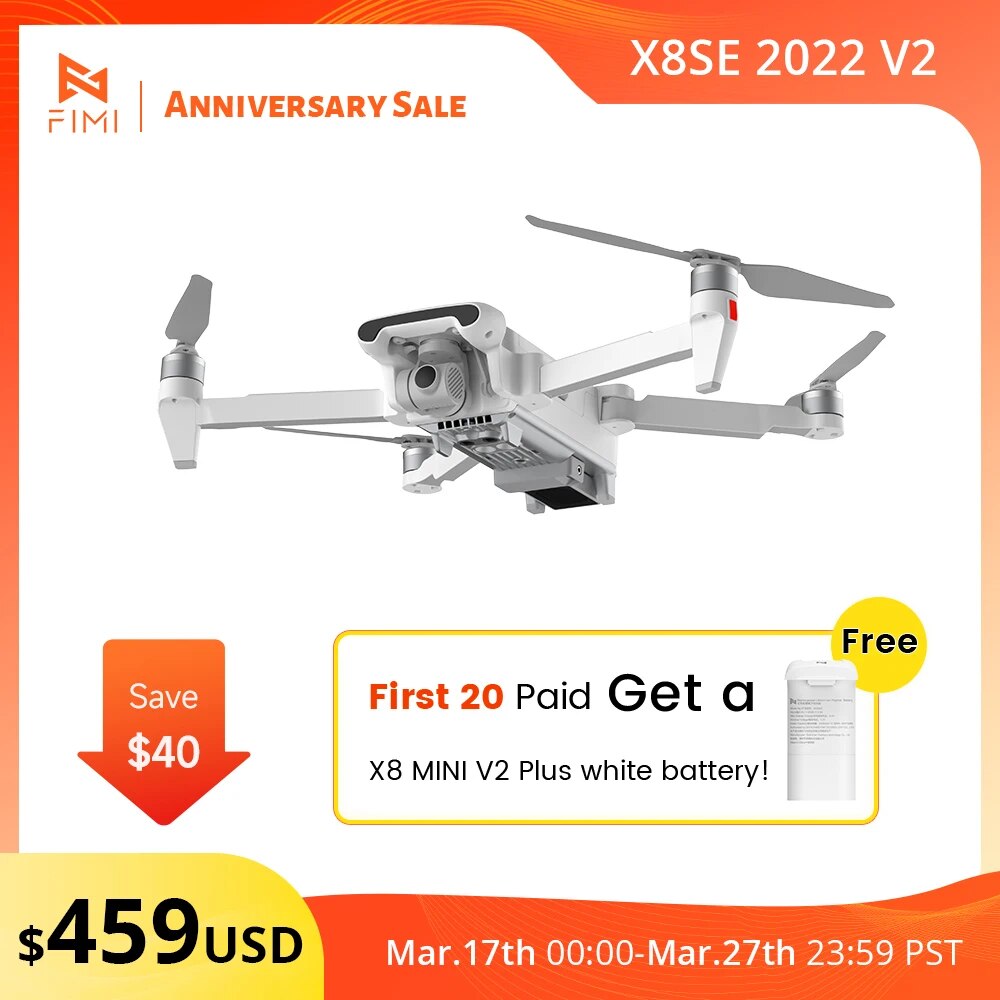 FIMI X8SE V2 4K Drone with GPS