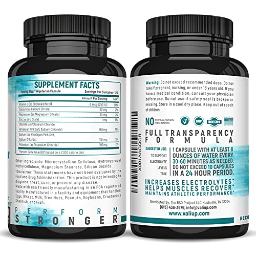 Rapid Oral Rehydration & Recovery Supplement: 120 Capsules