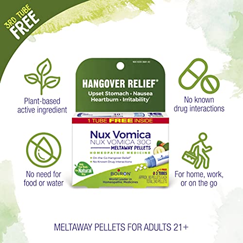 Hangover Relief: Boiron Nux Vomica Homeopathic Medicine