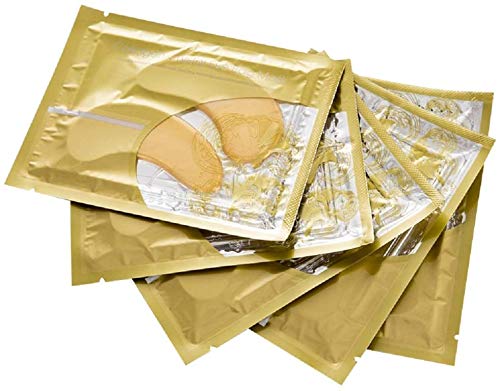 Gold Eye and Lip Mask Set, 10 Pairs with 10 Pcs