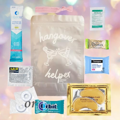 Hangover Relief Kit: Bachelorette Party, 21st Birthday, Travel