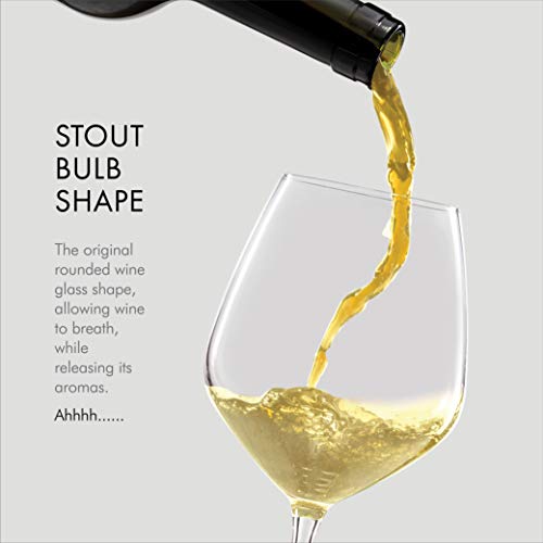 Italian White Wine Glass Set for Parties & Weddings