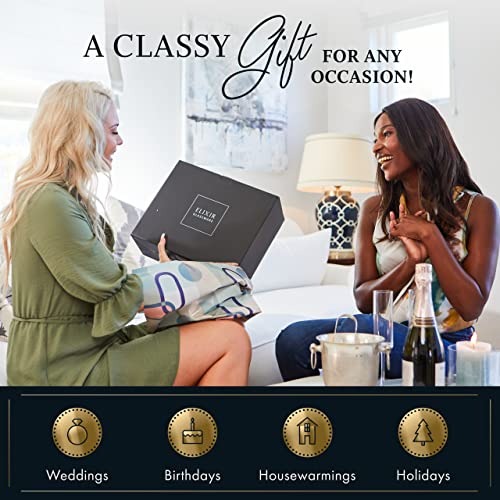 Modern Hand Blown White Wine Glasses (8 words)