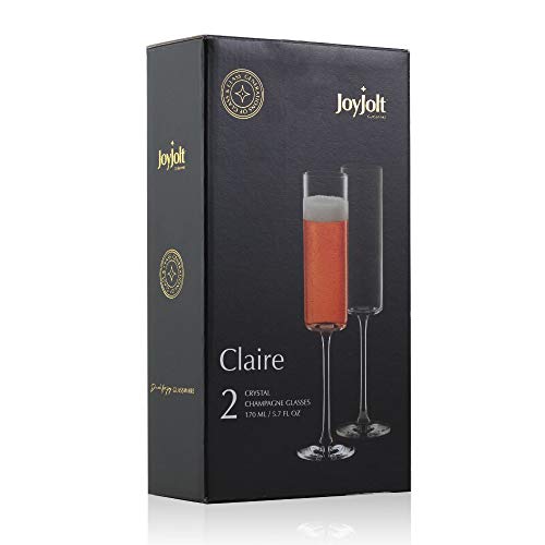 European-made Crystal Champagne Flutes Set