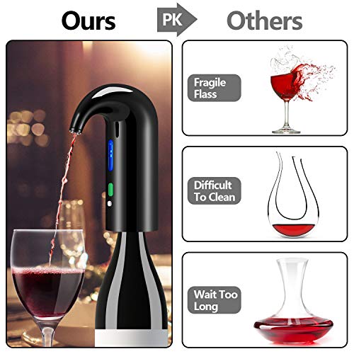 Electric Wine Aerator and Dispenser Set