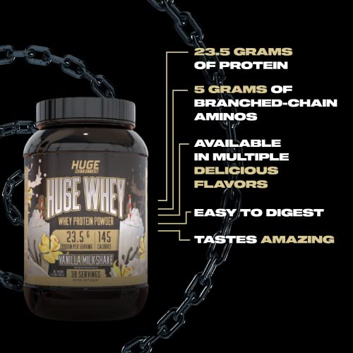 Huge Supplements Vanilla Whey Concentrate - 30 serv
