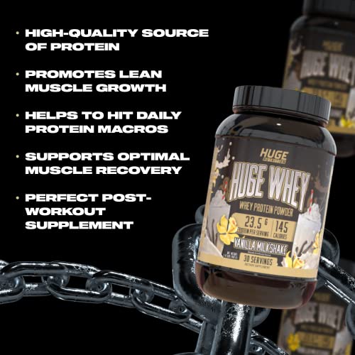 Huge Supplements Vanilla Whey Concentrate - 30 serv